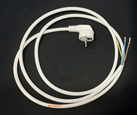 Elektrik Giriş Kablosu Arçelik Çamaşır Makinesi 3x1,5 TTR Bakır Kablo 2 Metre