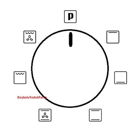Renno Şalter Ankastre Fırın 6 Konum Kademe Anahtarı
