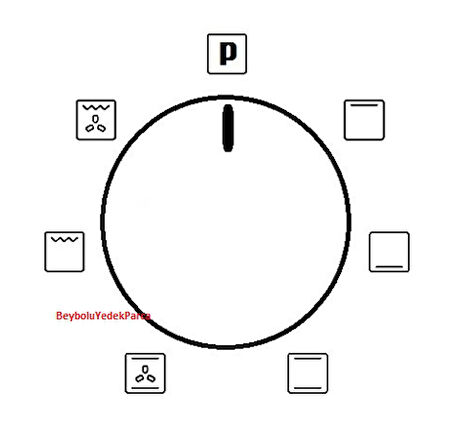 Electrotech Şalter Ankastre Fırın 6 Konum Kademe Anahtarı