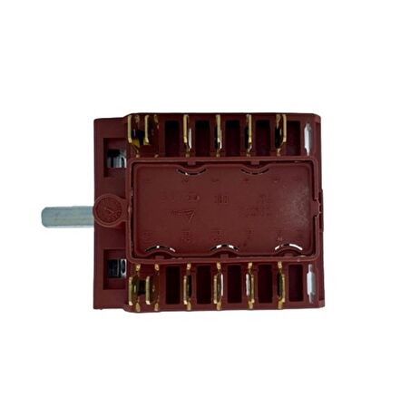 Mekappa Kademe Anahtarı 6 + off konumlu  12 Uç  Fırın Şalteri Düğme