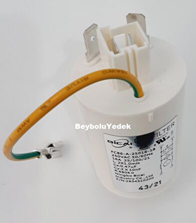 Beko Kondansatör Çamaşır Makinesi Parazit Filtresi 16 Amper 250 VAC 0,47