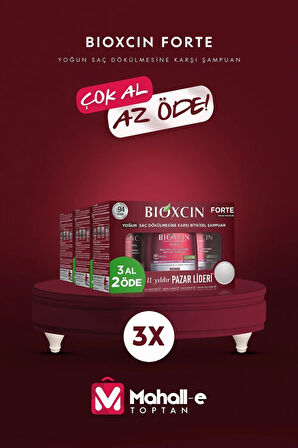 Forte Yoğun Saç Dökülmesine Karşı 3 Al 2 Öde Şampuan 300 ml 3x3