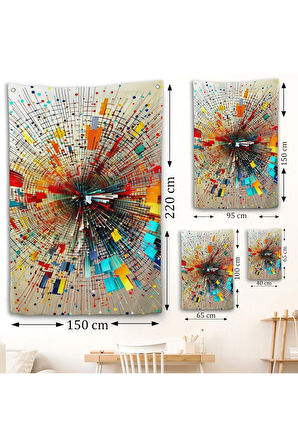 Enerji Patlama İlüstirasyonu Duvar Örtüsü-7762