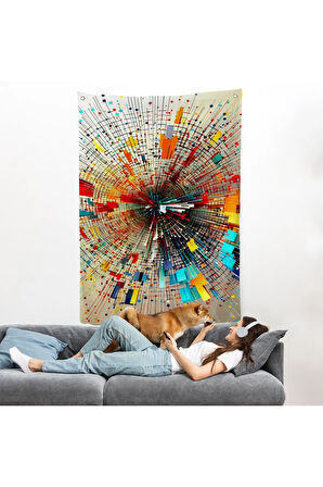 Enerji Patlama İlüstirasyonu Duvar Örtüsü-7762