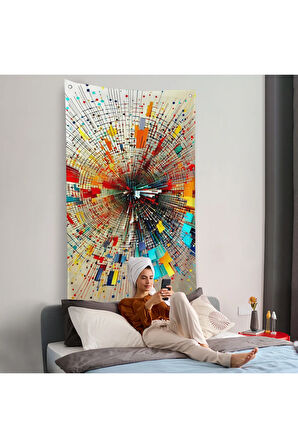 Enerji Patlama İlüstirasyonu Duvar Örtüsü-7762