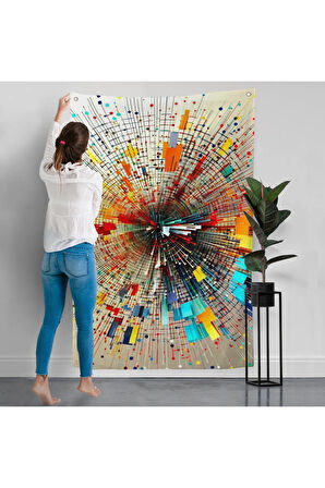 Enerji Patlama İlüstirasyonu Duvar Örtüsü-7762