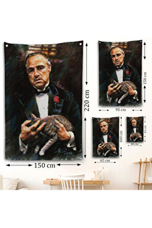 Godfather Mafya Film Duvar Örtüsü-7763
