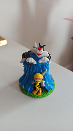 vintage tweety ve slyvester orijinal figür oyuncak & 7 cm