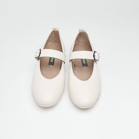 Hakiki Deri Bilekten Bantlı Kadın Babet