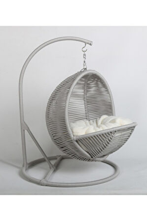 Reyo Pet Lüxperi Kedi Salıncağı & Kedi Yatağı & Kafesi 38x45x65 cm Açık Gri