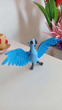 vintage madagaskar papağan figür oyuncak & 12 cm