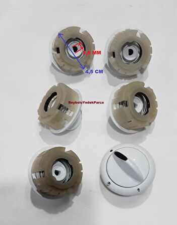  6 LI ARÇELİK FIRIN OCAK DÜĞME  TAKIM GAZ MİLİ GEÇME YUVASI DAR