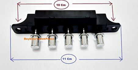 White Daisy Aspiratör Tuş Takımı Davlumbaz 5 Li Şartel Düğmeleri