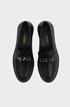 Hakiki Deri Kadın Tokalı Casual Ayakkabı