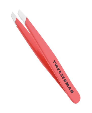 Tweezerman Mini Slant Tweezer Geranium Mercan Cımbız