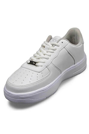 Mp 242-1082 Beyaz Erkek Bağcıklı Spor Ayakkabı