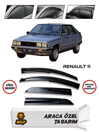 Renault 11 Cam Rüzgarlığı Mügen Tip 4lü