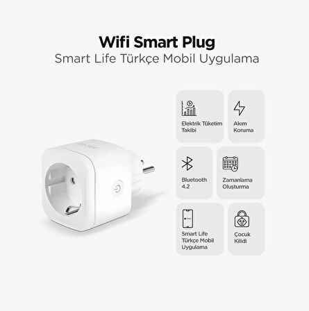 QASUL Uzaktan Telefonla Kumanda Edilen Akıllı Priz Akıllı Yaşam  İçin Zamanlayıcıyı Ayarlayın