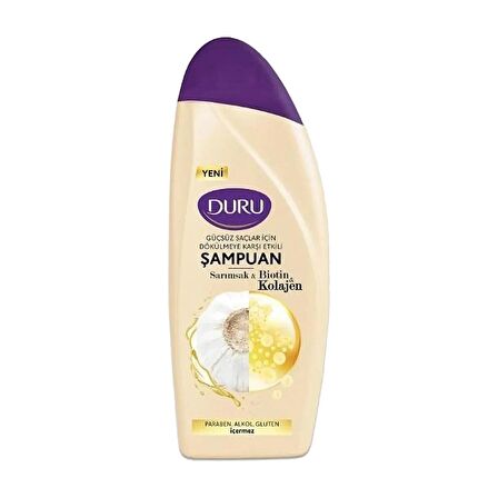 Duru Sarımsak&Biotin&Kolajen Dökülmeye Karşı Etkili Şampuan 6x500 ml