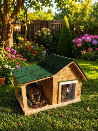  Kedi evi Kedi mamalığı Kedi yuvası ısı ve su yalıtımlı iç ve dış mekan