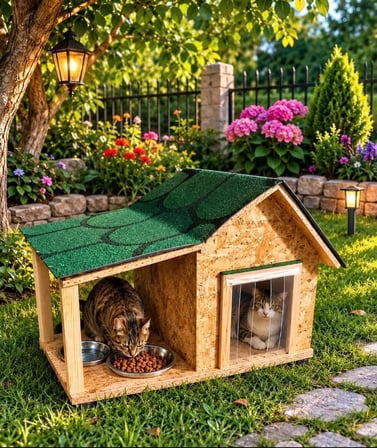  Kedi evi Kedi mamalığı Kedi yuvası ısı ve su yalıtımlı iç ve dış mekan
