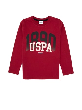 US2203 ERKEK ÇOCUK  PİJAMA TAKIMI BORDO