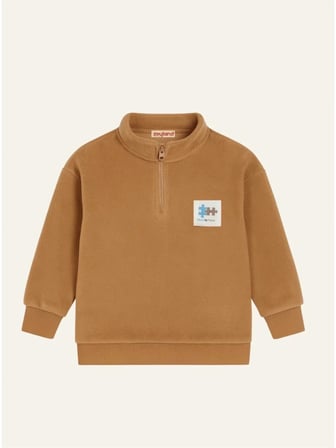 ULG71ERKEK ÇOCUK FERMUARLI TAKIM BROWN
