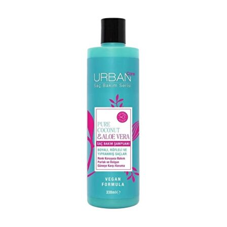 Urban Care Tüm Saçlar İçin Canlandırıcı Aloe Vera ve Hindistan Cevizli Şampuan 330 ml