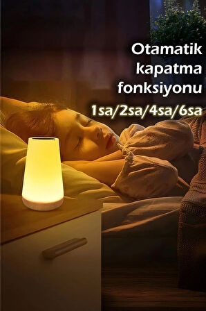 Gece lambası, Masa lambası, Çocuk Gece lambası, Şarjlı Masa lambası,Şarjlı Gece lambası, LED gece lambası, Dokunmatik Masa lambası, Başucu Lambası, dokunmatik kısılabilir, USB ile şarj edilebilir, Taşınabilir uzaktan kumandalı, gece lambası, 13 renk,
