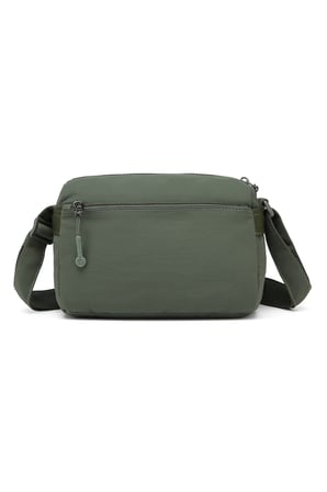 Smart Bags Haki Kadın Omuz Çantası Hafif Kumaş Çok Cepli Çapraz Uzun Askılı