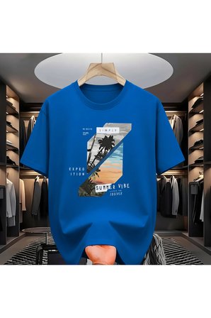 Unisex Summer Vıbe Baskılı Tasarım Tshirt