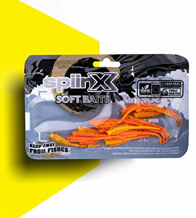 Spıınx Sandworm Lrf Silikon 6Cm 18P Glow Renk: FireTiger