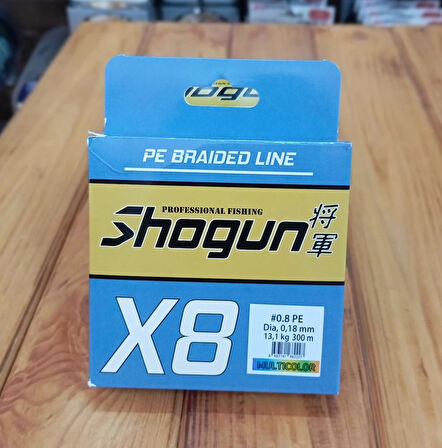 Shogun X8 300MT MULTİCOLOR İP MİSİNA 0,13MM