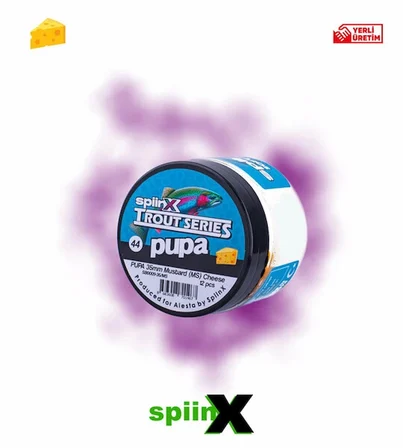 SPIINX PUPA SİLİKON YEM 35MM 12Lİ PEYNİR AROMALI UV Lİ RENK: CITRUS 54