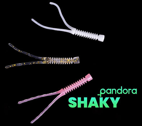 Pandora Shaky LRF Silicon 5cm 10'lu Renk: Green Glitter