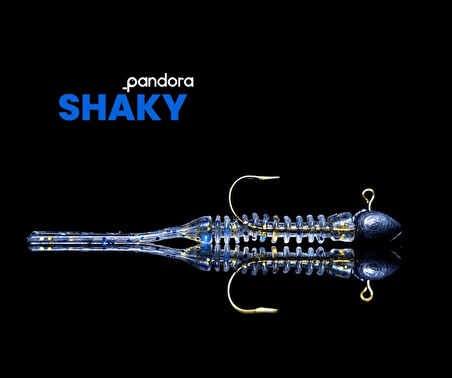 Pandora Shaky LRF Silicon 5cm 10'lu Renk: Green Glitter