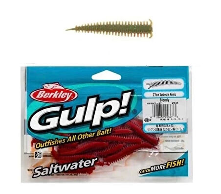 Berkley Gulp Sandworm 5cm LRF Silikonu Renk: Camo