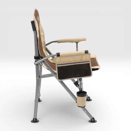 Argeus Rustic Katlanabilir 150Kg Kamp Sandalyesi - Kahve/Kum
