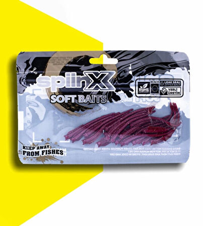 Spiinx Sandworm Lrf Silikon 6Cm 18P Renk: Bukalemun Pellet
