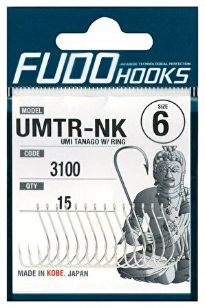 Fudo 3107 UMI TANAGO W/RING No:14 14 lü TEFLON Olta İğnesi