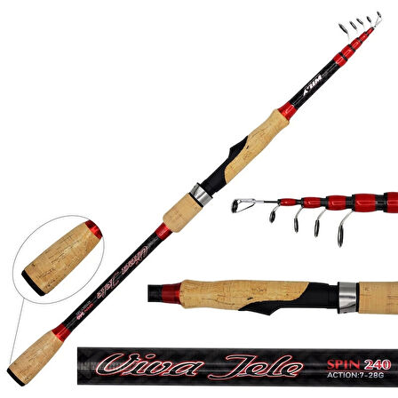 Wily Viva 240 cm 7-28 gr Teleskopik Spin  Kamış