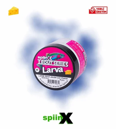 SPIINX LARVA SİLİKON YEM 35MM 14LÜ PEYNİR AROMALI RENK: FIRE TIGER 10