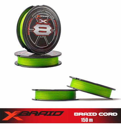 YGK X035 BRAID CORD X8 PE#0.8 150M 0.148MM FLUOGREEN AJI LRF İP MİSİNA