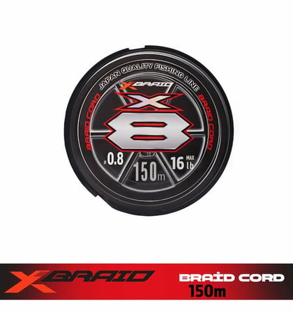 YGK X035 BRAID CORD X8 PE#0.8 150M 0.148MM FLUOGREEN AJI LRF İP MİSİNA