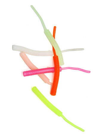 Captain 3520 Mini Worm 10 lu 5 cm Aromalı LRF Silikonu Renk:04