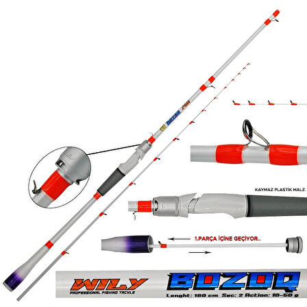 Wily Bozoq 180CM 10-50 gr Bot Kamış