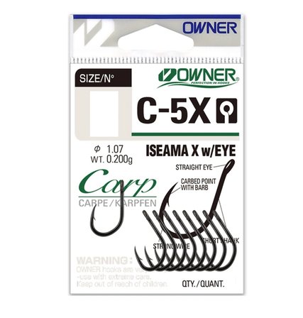 Sazan İğnesi Owner 53269 C-5X İseama X Black Chrome No:6