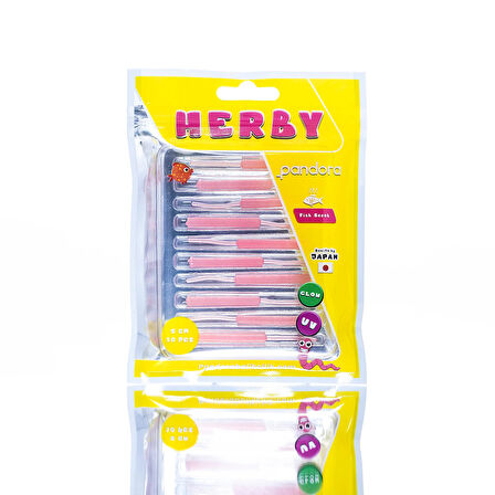 Pandora Herby LRF Silicon 5cm 10'lu Renk: Pink