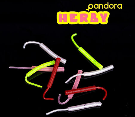 Pandora Herby LRF Silicon 5cm 10'lu Renk: Pink