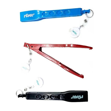 River Kilitli Balık Tutucu Maşası Kırmızı Renk